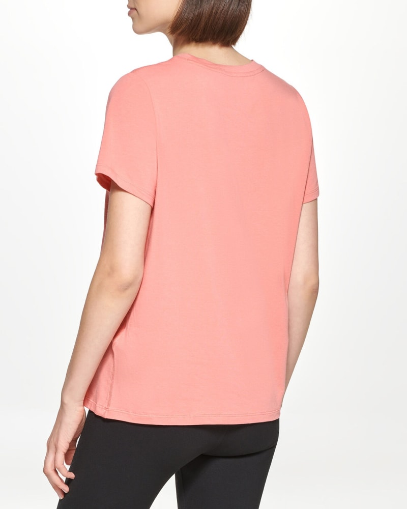Red dkny t shirt best sale